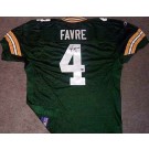 Brett Favre Autographed Green Bay Packers Reebok Authentic Green Jersey by