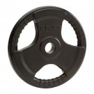 10 lb. Olympic Tri-Grip Rubber Weight Plate (Black) from TKO Sports by