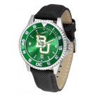 Baylor Bears Competitor AnoChrome Men's Watch with Nylon/Leather Band and Colored Bezel by