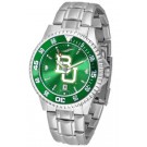Baylor Bears Competitor AnoChrome Men's Watch with Steel Band and Colored Bezel by