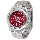 Massachusetts Minutemen Sport Steel Band Ano-Chrome Men's Watch by