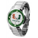 Miami Hurricanes Titan Steel Watch by