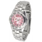 Tennessee Lady Volunteers Ladies Sport Watch with Steel Band and Mother of Pearl Dial by