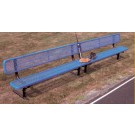 15' Deluxe Thermoplastic Portable Players Bench with 4 Legs (without back) by