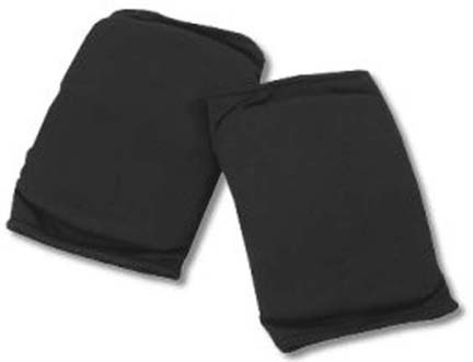 Danshuz Adult Black Knee Pads for Dancers (Set of 2 Pairs)