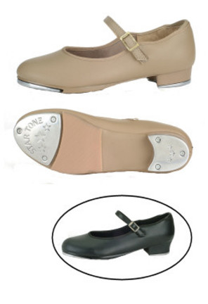 Danshuz Youth Tan Value Strap Tap Shoes