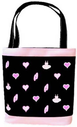 Danshuz "I Love Tutus and Toe" Shoe Tote Bag