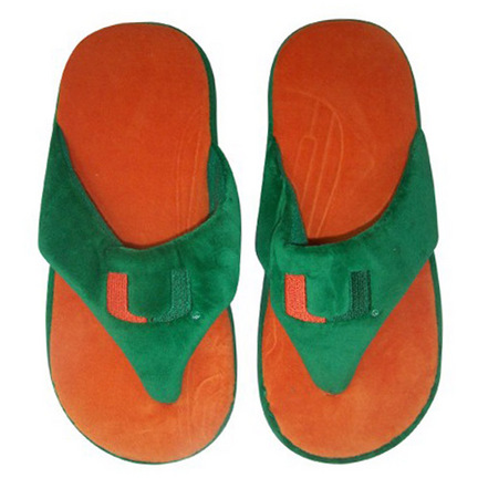 Miami Hurricanes Comfy Flop Slippers