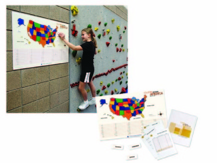 Climb Across America Geography Activity for Climbing Wall from Everlast Climbing