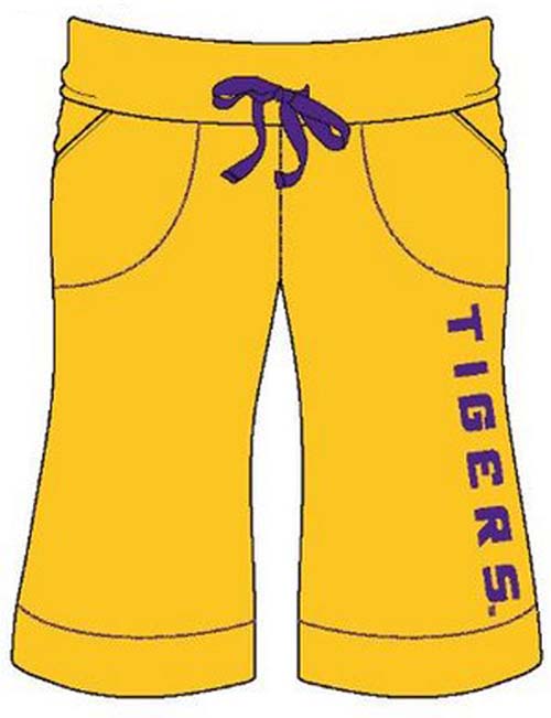 Louisiana State (LSU) Tigers Ladies' Bermuda Shorts (X-Large)