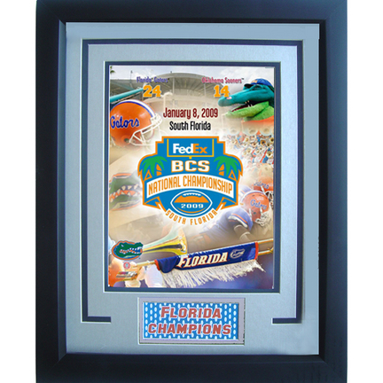 Florida Gators "BCS FedEx National Championship Logo" Photograph in an 11" x 14" Deluxe Frame