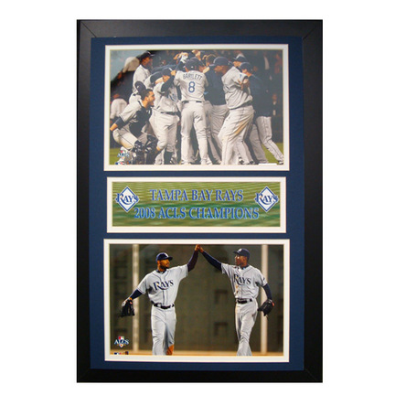 Tampa Bay Rays ALCS Deluxe Framed Dual 8" x 10" Photographs