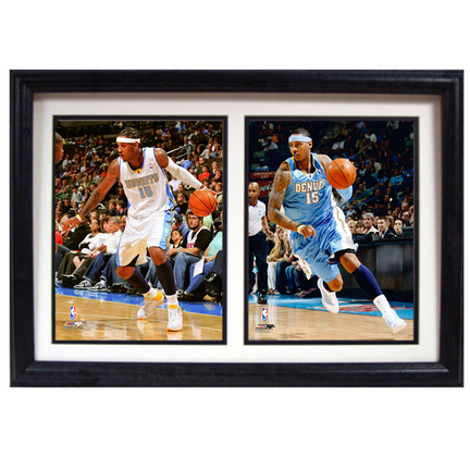 Carmelo Anthony Deluxe Framed Dual 8" x 10" Photographs