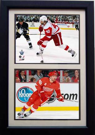 Henrik Zetterberg Deluxe Framed Dual 8" x 10" Photographs