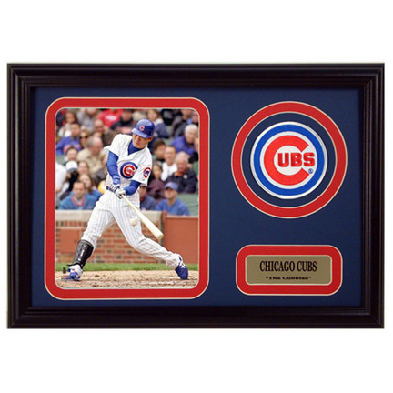 Kosuke Fukudome Photograph with Team Logo Patch in a 12" x 18" Deluxe Frame