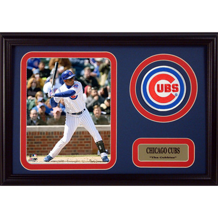 Aramis Ramirez Photograph with Team Logo Patch in a 12" x 18" Deluxe Frame