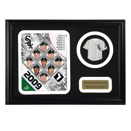 2009 Chicago White Sox Photograph with Team Jersey Patch in a 12" x 18" Deluxe Frame