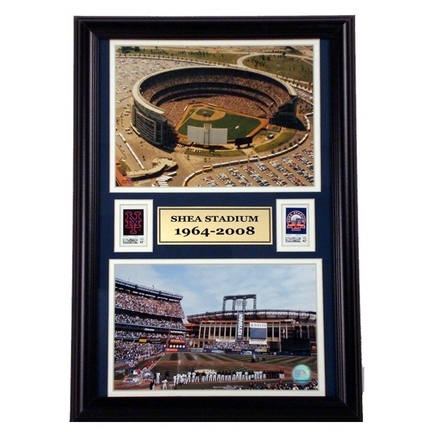 Shea Stadium Deluxe Framed Dual 8" x 10" Photographs