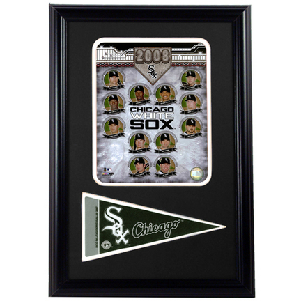 2008 Chicago White Sox Photograph with Team Pennant in a 12" x 18" Deluxe Frame