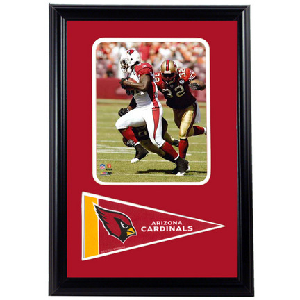 Anquan Boldin Photograph with Team Pennant in a 12" x 18" Deluxe Frame
