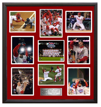 Philadelphia Phillies "World Champions" Photo Collage in a 36" x 44" Deluxe Frame