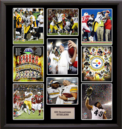 Pittsburgh Steelers "6x Championship" Photo Collage in a Deluxe Frame