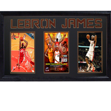 LeBron James "MVP" 3 Photo Framed Collage