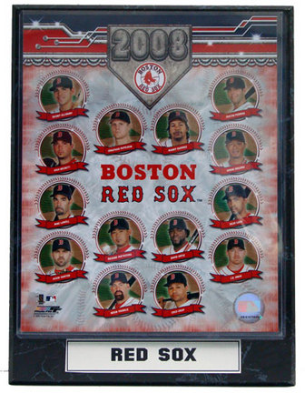 2008 Boston Red Sox Team Photograph Nested on a 9" x 12" Plaque