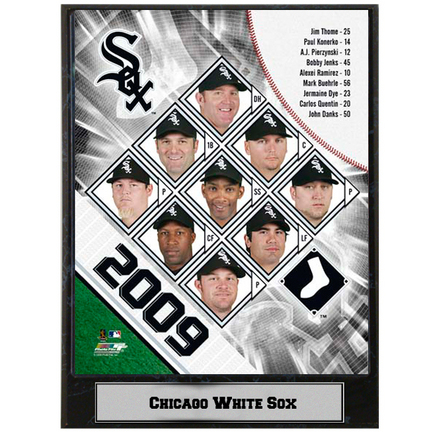 2009 Chicago White Sox Team Photograph Nested on a 9" x 12" Plaque