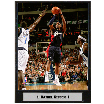 Daniel Gibson Photograph Nested on a 9" x 12" Plaque 