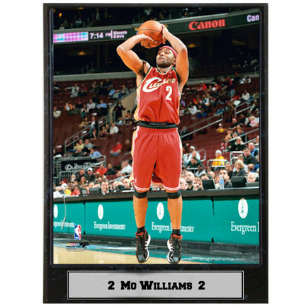 Mo Williams Photograph Nested on a 9" x 12" Plaque 