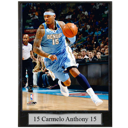 Carmelo Anthony Photograph Nested on a 9" x 12" Plaque 
