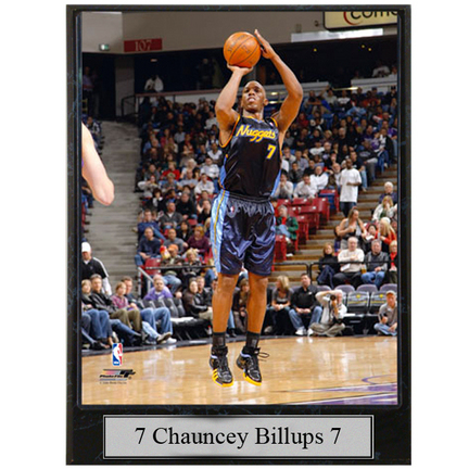 Chauncey Billups Photograph Nested on a 9" x 12" Plaque 