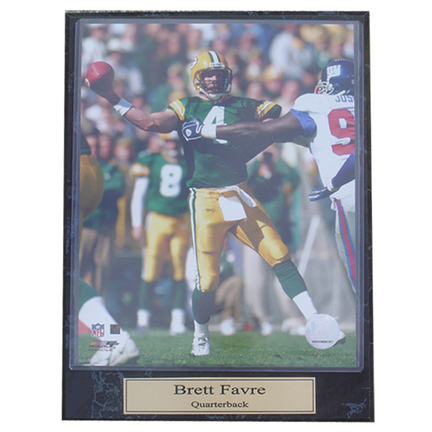 Brett Favre Photograph Nested on a 9" x 12" Plaque 