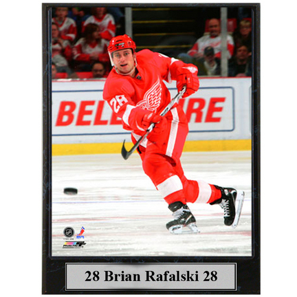 Brian Rafalski Photograph Nested on a 9" x 12" Plaque 
