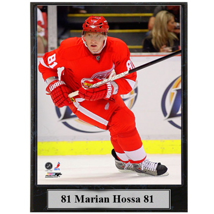 Marian Hossa Photograph Nested on a 9" x 12" Plaque 