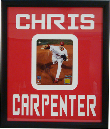 Chris Carpenter Autographed 16" x 20" Photograph in a Deluxe Frame