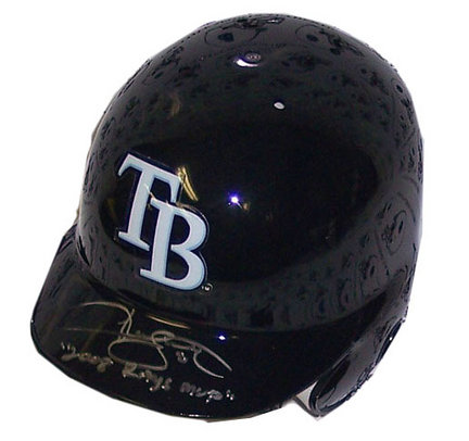 Jason Bartlett Autographed Mini Batting Helmet