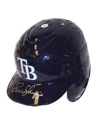 Evan Longoria Autographed Mini Batting Helmet