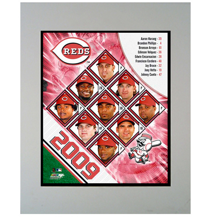 Cincinnati Reds 2009 Team 11" x 14" Matted Photograph (Unframed)