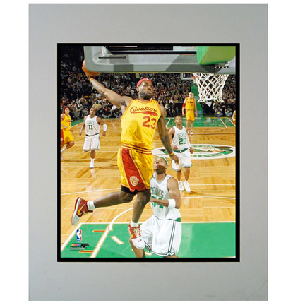 LeBron James "Dunking" 11" x 14" Matted Photograph (Unframed)