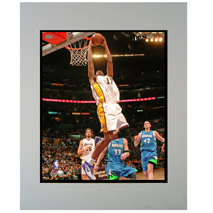 Andrew Bynum "Dunking" 11" x 14" Matted Photograph (Unframed)