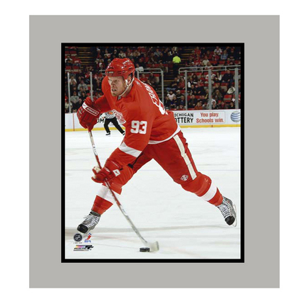 Johan Franzen Detroit Red Wings "Red Jersey" 11" x 14" Matted Photograph (Unframed)