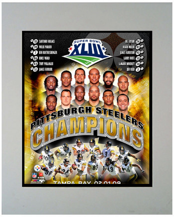 Pittsburgh Steelers "Champions" 11" x 14" Matted Photograph (Unframed)