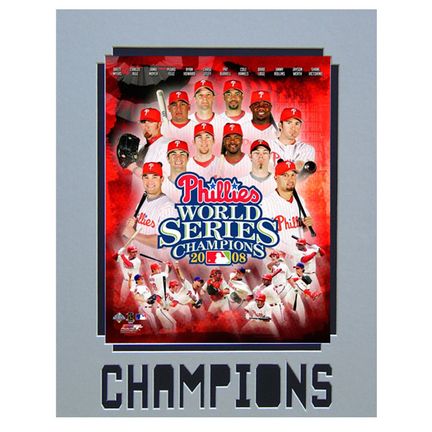 Philadelphia Phillies "World Champions" 11" x 14" Matted Photograph (Unframed)