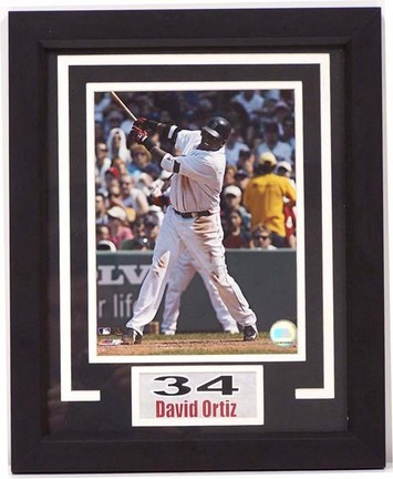 David "PAPI" Ortiz Photograph in a 13" x 16" Deluxe Frame