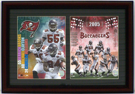 Tampa Bay Buccaneers "Big 3" Deluxe Framed Dual 8" x 10" Photographs