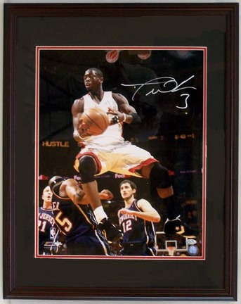 Dwyane Wade Miami Heat Autographed 16" x 20" Photograph in a Deluxe Frame