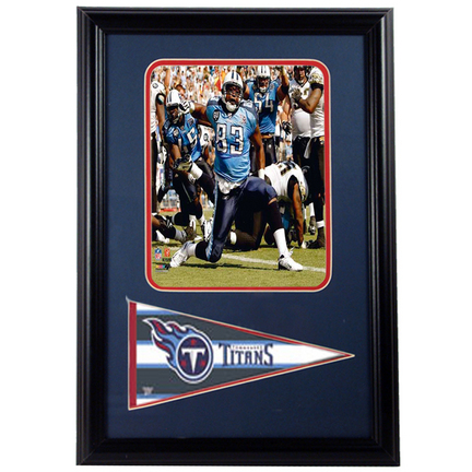 Alge Crumpler Photograph with Team Pennant in a 12" x 18" Deluxe Frame