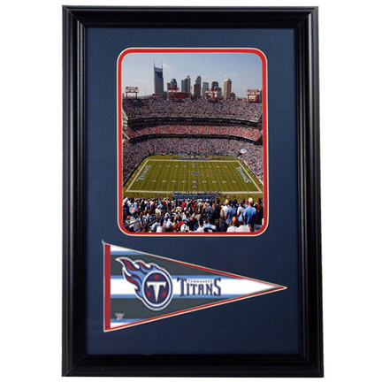 LP Field "Sold Out" Photograph with Team Pennant in a 12" x 18" Deluxe Frame